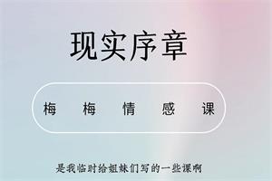 梅梅情感《智慧觉醒课》