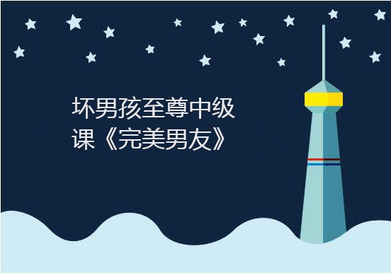 坏男孩至尊中级课《完美男友》