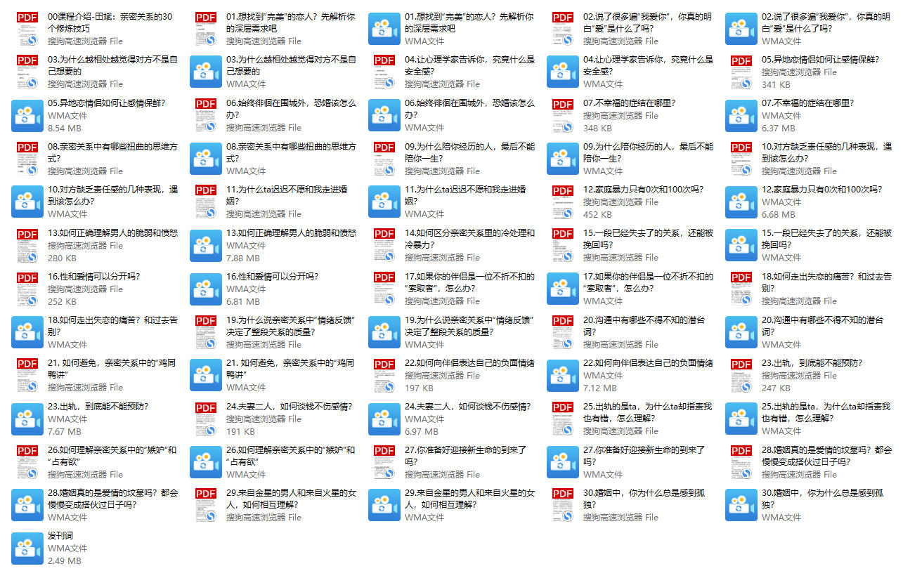 田斌《亲密关系的30个修炼技巧》